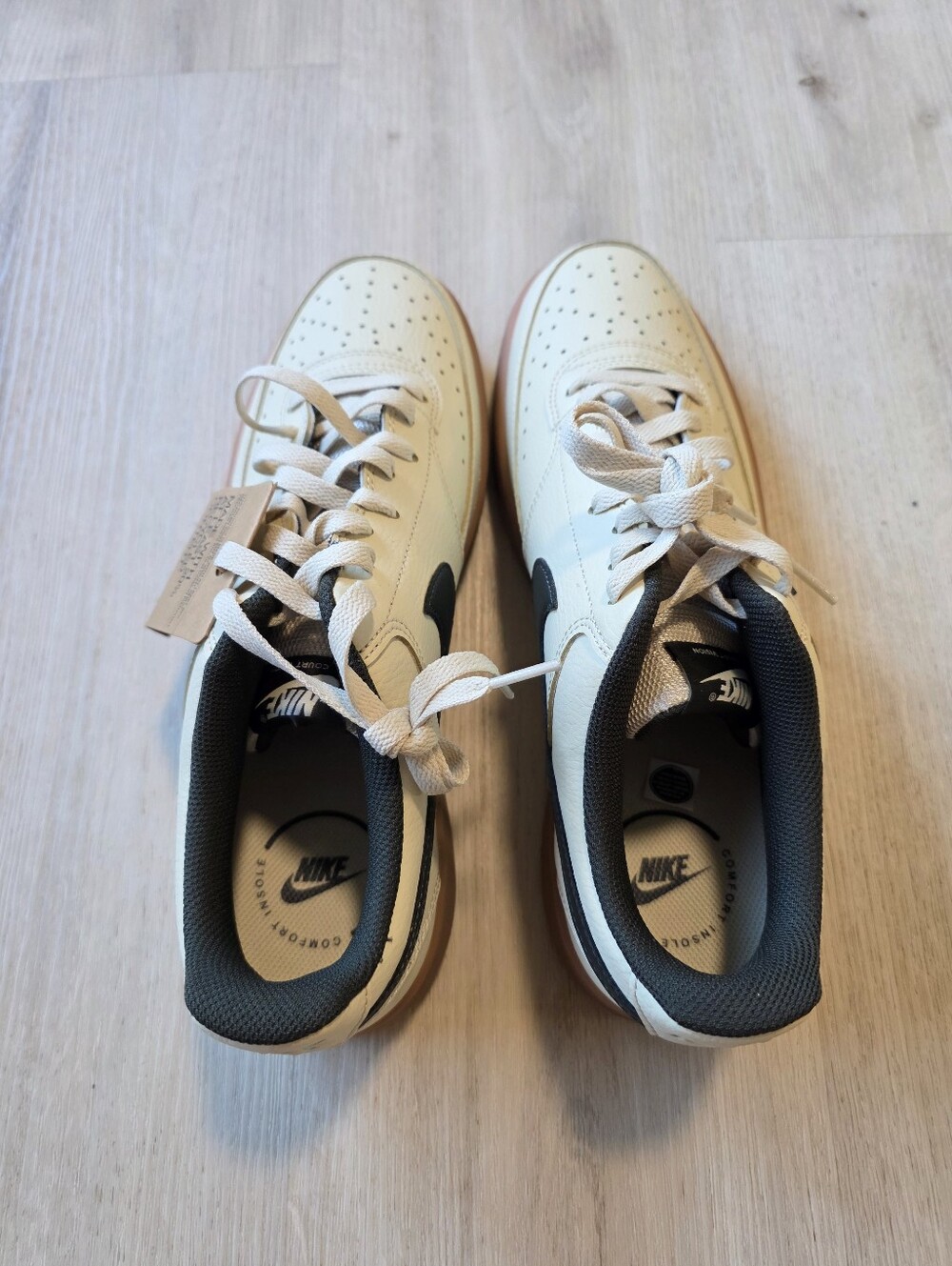 Nike Court Vision Low Light Khaki Gum HV4506-200 Size 12 - Picture 5 of 10